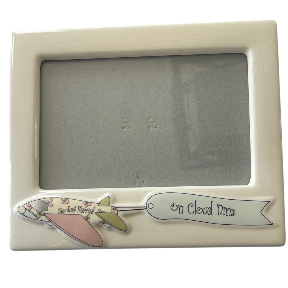 Russ 'Just Married On‎ Cloud Nine' Wedding Photo Frame